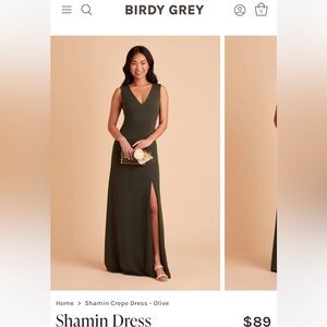 Birdy Grey Olive green bridesmaid dress